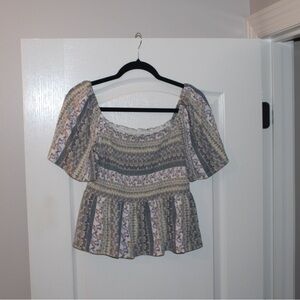 Gypsies & Moondust Multicolor Boho Blouse